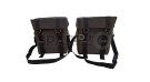 For Royal Enfield Goan Classic 350 Military Pannier Bags Grey Color and Mounting - SPAREZO For Royal Enfield Goan Classic 350 Military Pannier Bags Grey Color and Mounting - SPAREZO